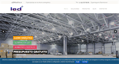 Desktop Screenshot of ledplus.es