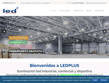 Tablet Screenshot of ledplus.es